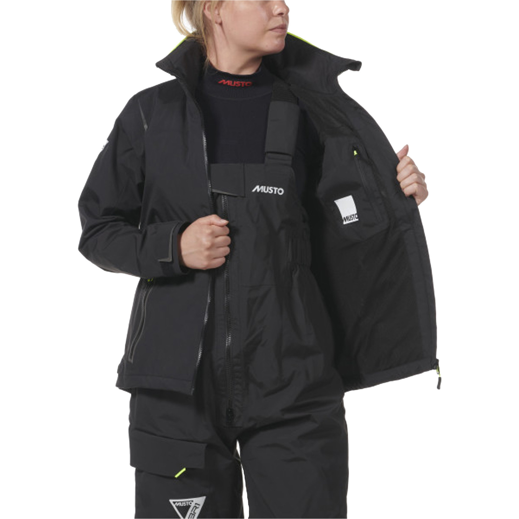 2025 Musto Damen Br1 Solent Segeljacke 82404 - Schwarz